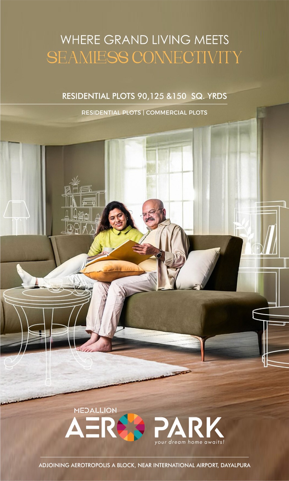 plots near airport road mohali